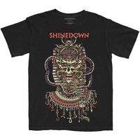 Shinedown Planet Zero Band Logo T-Shirt in Black | Size: 2XL