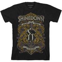 Shinedown Ornamental Scissors T-Shirt in Black | Size: XL