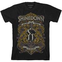 Shinedown Ornamental Scissors T-Shirt in Black | Size: 2XL
