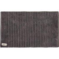 Misona Ribbed Non-Slip Bath Mat - 100% GOTS Cotton in Dark Grey