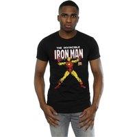 Marvel Men's Iron Man Chains T-Shirt in Black | Size: Medium