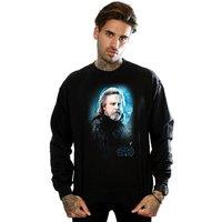 Star Wars Men's The Last Jedi Luke Skywalker Brushed Sweatshirt in Black | Size: Small