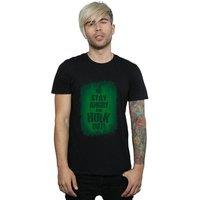 Marvel Men's Hulk Stay Angry T-Shirt in Black | Size: Small