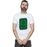Marvel Men's Hulk Stay Angry T-Shirt in White | Size: Small