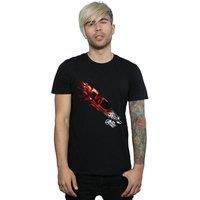 Marvel Men's Iron Man Shooting Burst T-Shirt in Black | Size: Medium