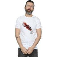 Marvel Men's Iron Man Shooting Burst T-Shirt in White | Size: Small