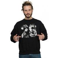 Disney Men's Mickey Mouse Pattern 28 Sweatshirt in Black | Size: XL