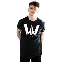 DC Comics Men's Justice League Movie Wayne Aerospace T-Shirt in Black | Size: Small
