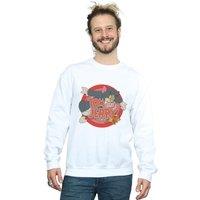 Tom & Jerry Men's Classic Catch Sweatshirt in White | Size: Large