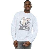 Tom & Jerry Men's Baseball Caps Sweatshirt in White | Size: Large