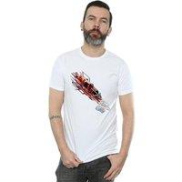 Marvel Men's Avengers Iron Man Shooting Burst T-Shirt in White | Size: Small