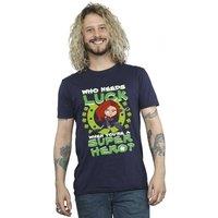 Marvel Men's St Patricks Day Black Widow Luck T-Shirt in Navy | Size: 5XL