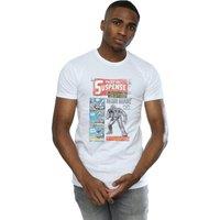 Marvel Men's Iron Man Distressed Tales Of Suspense T-Shirt in White | Size: 5XL