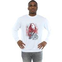 Marvel Men's Avengers Endgame Captain Brushed Sweatshirt in White | Size: XL