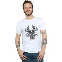 Marvel Men's Avengers Endgame Thanos Rorschach T-Shirt in White | Size: 5XL