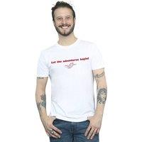 Disney Men's Aladdin Let The Adventures Begin T-Shirt in White | Size: 4XL