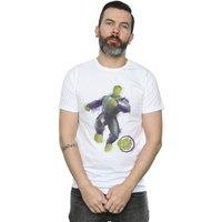 Marvel Men's Avengers Endgame Painted Hulk T-Shirt in White | Size: Small