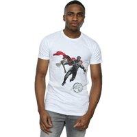 Marvel Men's Avengers Endgame Painted Thor T-Shirt in White | Size: Small