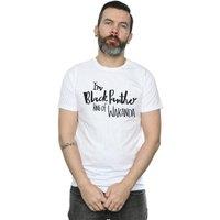 Marvel Men's I Am Black Panther T-Shirt in White | Size: 5XL