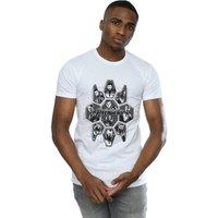 Marvel Men's Avengers Endgame Hero Shapes T-Shirt in White | Size: 5XL