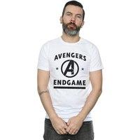 Marvel Men's Avengers Endgame Varsity T-Shirt in White | Size: Small