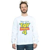 Disney Men's Toy Story 4 Logo Sweatshirt in White | Size: Small