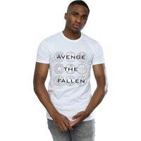 Marvel Men's Avengers Endgame Avenge The Fallen Icons T-Shirt in White | Size: Small