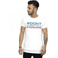 Marvel Men's Avengers Endgame Dont Spoil The Endgame T-Shirt in White | Size: Small