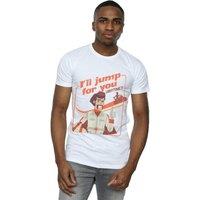 Disney Men's Toy Story 4 Duke Ill Jump For You T-Shirt in White | Size: Small