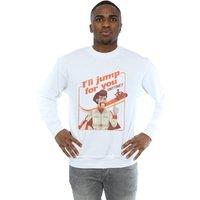 Disney Men's Toy Story 4 Duke Ill Jump For You Sweatshirt in White | Size: 2XL