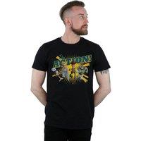 Disney Men's Toy Story 4 Takin Action T-Shirt in Black | Size: 4XL