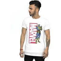 Marvel Men's Iron Man Pop Profile T-Shirt in White | Size: Small