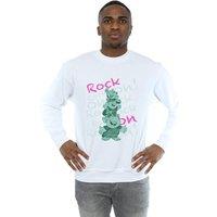 Disney Men's Frozen Trolls Rock On Sweatshirt in White | Size: Small