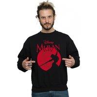 Disney Men's Mulan Dragon Silhouette Sweatshirt in Black | Size: Small