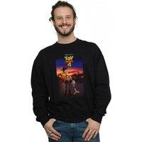 Disney Men's Toy Story 4 Woody & Forky Poster Sweatshirt in Black | Size: XL