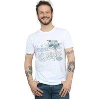 Disney Men's Three Little Pigs 1933 T-Shirt in White | Size: Small