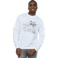 Disney Men's Three Little Pigs 1933 Sweatshirt in White | Size: 2XL