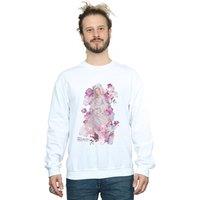 Disney Men's Maleficent Mistress Of Evil Aurora Rose Bush Sweatshirt in White | Size: Medium