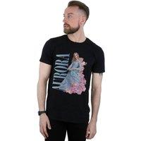 Disney Men's Maleficent Mistress Of Evil Aurora Homage T-Shirt in Black | Size: Medium