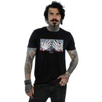 Disney Men's Coco Miguel Skeleton Hands T-Shirt in Black | Size: XL
