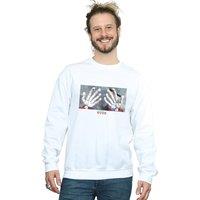 Disney Men's Coco Miguel Skeleton Hands Sweatshirt in White | Size: Small