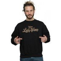 Disney Men's Lady & The Tramp Classic Logo Sweatshirt in Black | Size: 5XL