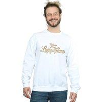 Disney Men's Lady & The Tramp Classic Logo Sweatshirt in White | Size: 5XL