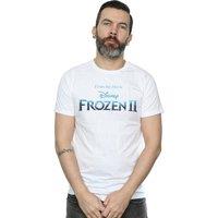 Disney Men's Frozen 2 Movie Logo T-Shirt in White | Size: Small