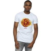 Disney Men's Mulan Courage Dragon Symbol T-Shirt in White | Size: 5XL