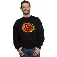 Disney Men's Mulan Courage Dragon Symbol Sweatshirt in Black | Size: Small