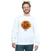 Disney Men's Mulan Courage Dragon Symbol Sweatshirt in White | Size: Small