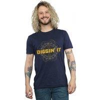 Disney Men's Artemis Fowl Diggin It T-Shirt in Navy | Size: 5XL