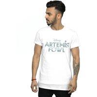 Disney Men's Artemis Fowl Movie Logo T-Shirt in White | Size: 5XL