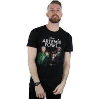 Disney Men's Artemis Fowl Group Photo T-Shirt in Black | Size: 5XL